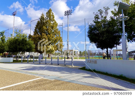 Southwestern end of Oeda Park Multi-Purpose Stadium, Moriguchi City, Osaka Prefecture 97060999