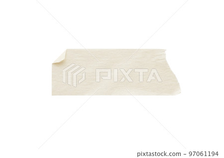 Adhesive paper tape isolated on white background 97061194