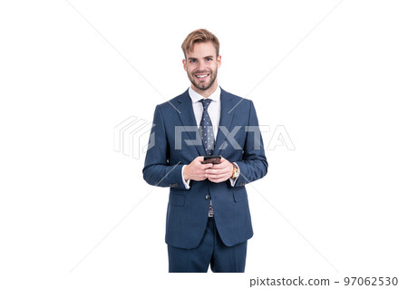 typing and texting. sms and instant messaging. businessman chat online. agile business blogging 97062530