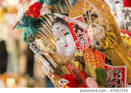 Tori no Ichi, Kumade, thriving business, vivid colors, family safety, shrine, year-end, New Year's 97062556