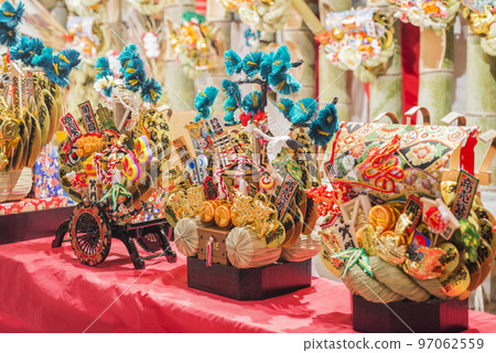 Tori no Ichi, Kumade, thriving business, vivid colors, family safety, shrine, year-end, New Year's Tori no Ichi, Kumade, thriving business, vivid colors, family safety, shrine, year-end, New Year's 97062559