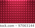 Viva magenta 2023 acoustic foam panel background 97063144