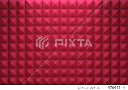 Viva magenta 2023 acoustic foam panel background 97063144
