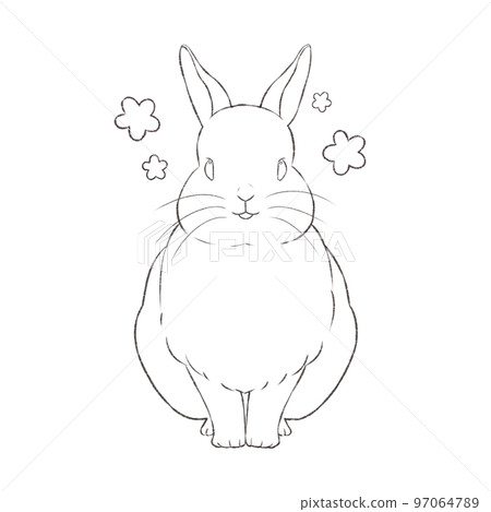 兔子線描欣賞 97064789