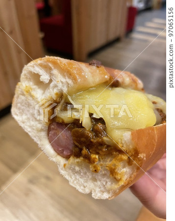 Cheese Curry Hot Dog (Savory Bread) Cheese Curry Hot Dog (Savory Bread) 97065156