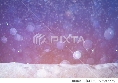 Christmas background with snow White snow is falling 97067770