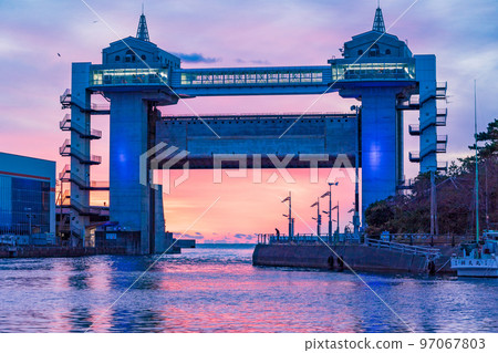 (Shizuoka Prefecture) Numazu Port large-scale observation sluice / Buyo light up (Shizuoka Prefecture) Numazu Port large-scale observation sluice / Buyo light up 97067803