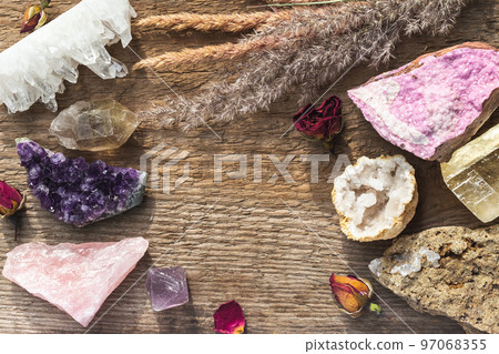 Healing Crystal Stones for Wicca or Reiki Practice Healing Crystal Stones for Wicca or Reiki Practice 97068355
