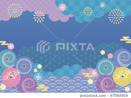 日本傘背景 97068909