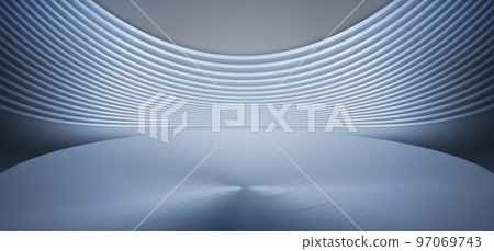 3D rendering metal silver texture display exhibition future space sense background 3D rendering metal silver texture display exhibition future space sense background 97069743