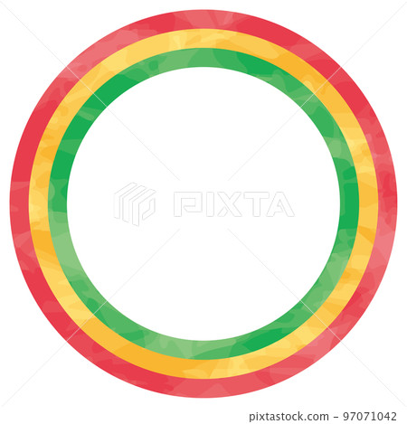 水彩風格聖誕色環框 97071042