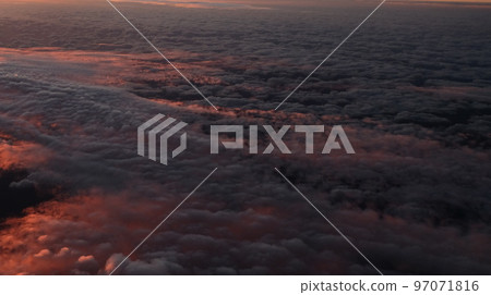 burning sea of clouds 97071816