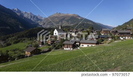 Ernen town in Valais (Switzerland) 97073057