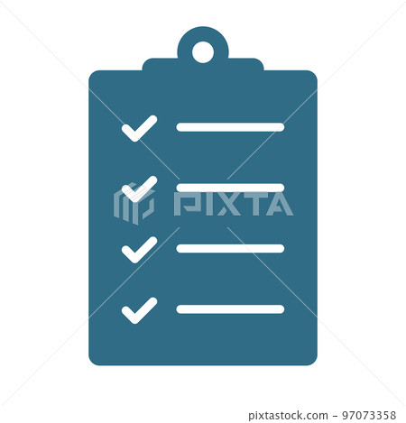 Checkboard silhouette icon. task board. to-do list. vector. Checkboard silhouette icon. task board. to-do list. vector. 97073358