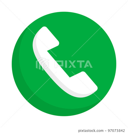 在平面設計中的電話圖標。稱呼。向量。 在平面設計中的電話圖標。稱呼。向量。 97073842