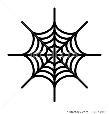 Spider web silhouette icon. Halloween design decoration. vector. Spider web silhouette icon. Halloween design decoration. vector. 97073986