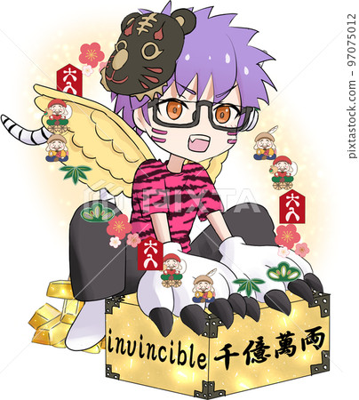 Lucky Zodiac Series Illustration, Year of the Tiger (Boy) Lucky Zodiac Series Illustration, Year of the Tiger (Boy) 97075012