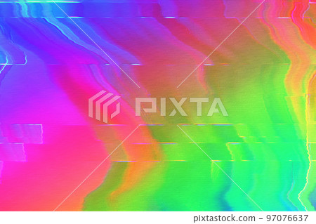 Motion Glitch Multicolored Distorted textured psychedelic background Motion Glitch Multicolored Distorted textured psychedelic background 97076637