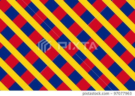 Geometric pattern in the colors of the national flag of Romania. The colors of Romania. 97077963