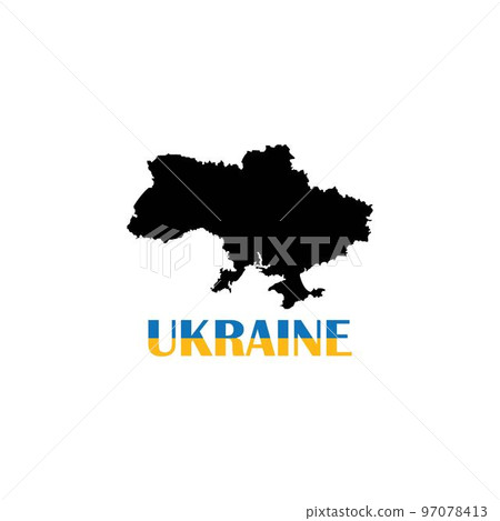 ukraine map icon. 97078413