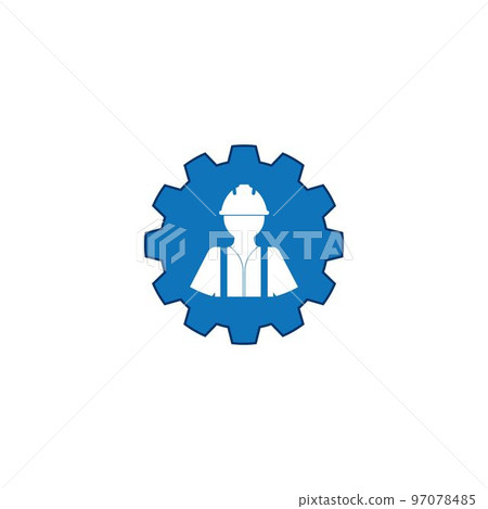 construction worker icon. 97078485