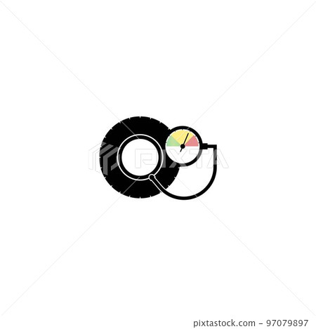 Tire pressure gauge icon Tire pressure gauge icon 97079897