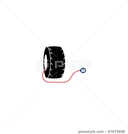 Tire pressure gauge icon Tire pressure gauge icon 97079898