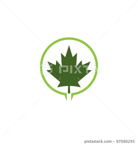green leaf icon green leaf icon 97080293