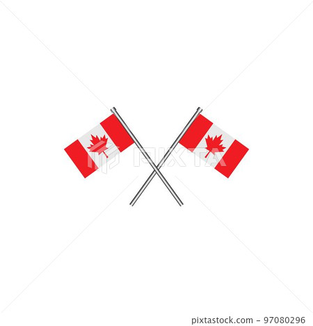 Canada flag logo Canada flag logo 97080296
