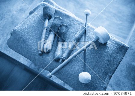 wooden sticks for sound therapy with singing bowls 97084971