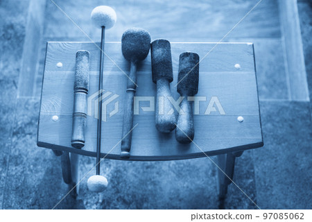 wooden sticks for sound therapy with singing bowls 97085062