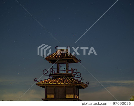 Yayoi-no-rokaku shining in the moonlight Yayoi-no-rokaku shining in the moonlight 97090036