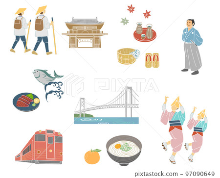 Shikoku Tourist Attractions and Specialties 97090649