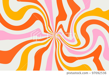 Retro 70s Groovy Backgrounds, Rainbows, Hippie Patterns PNG