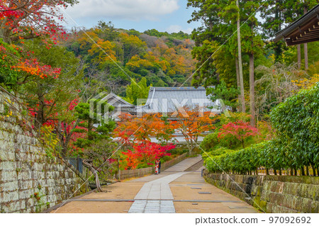 Engakuji Temple in Kamakura City, Kanagawa Prefecture during the fall foliage season Engakuji Temple in Kamakura City, Kanagawa Prefecture during the fall foliage season 97092692