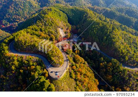 無人機攝影｜被晨霧包裹的保津峽奇景｜京都府京都市 97093234
