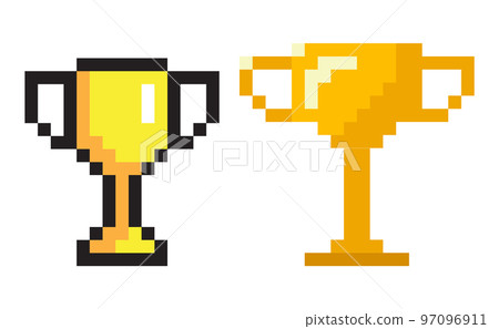 Trophy Awards for Victory, Pixel Art Game Set Trophy Awards for Victory, Pixel Art Game Set 97096911