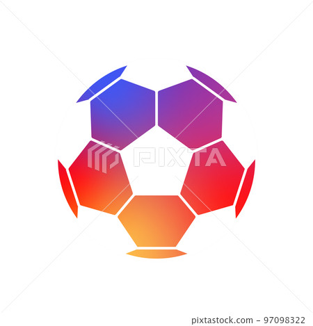 Instagram color soccer ball simple illustration icon Instagram color soccer ball simple illustration icon 97098322