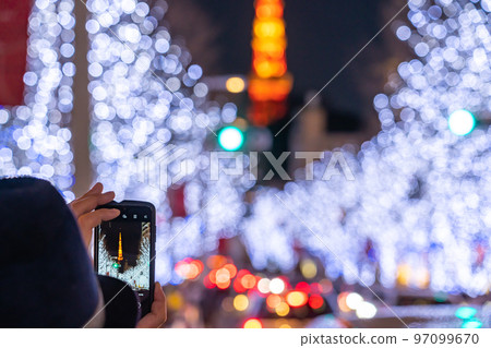 [六本木]用智能手機拍攝的聖誕彩燈 97099670