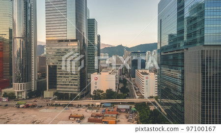 4 Dec 2022 the landscape of Kowloon Bay, Hong Kong city 97100167