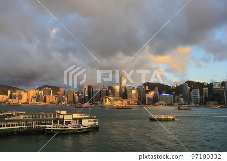 Star Ferry terminal in Tsim Sha Tsui waterfront 1 July 2012 Star Ferry terminal in Tsim Sha Tsui waterfront 1 July 2012 97100332