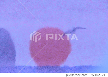 Background material of Asahi image of Daruma using Japanese paper Background material of Asahi image of Daruma using Japanese paper 97102121