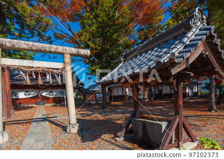 Strolling in Matsumoto City, Nagano Prefecture in autumn, Matsumoto Shrine 97102373