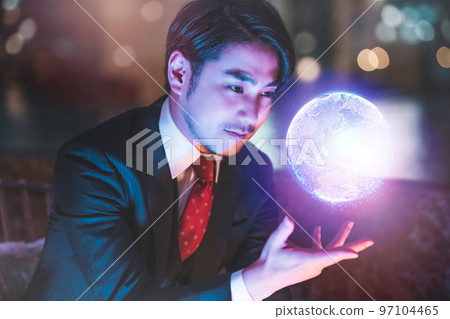 商人擠成一團 97104465