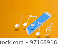 Music Streaming Concept Background 97106916