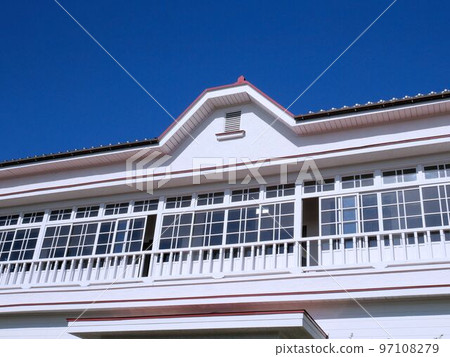 Liddell and Wright memorial hall and blue sky (Kumamoto City) 97108279