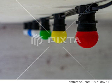 Christmas garland Belt-light with different colors lamps upside down Christmas garland Belt-light with different colors lamps upside down 97108765