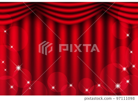 Red curtain and glitter light 97111098