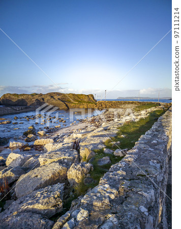 Ballintoy Harbour near Giants Causeway, County. Antrim, Northern Ireland - UK 97111214