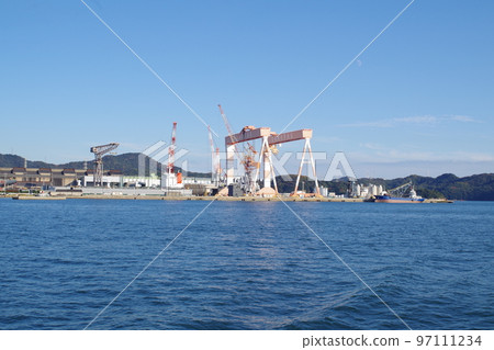 水島工業區造船廠一景 水島工業區造船廠一景 97111234